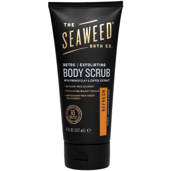 Detox Exfoliating Body Scrub - Refresh (Orange, Eucalyptus & Cedar), 6 oz, Seaweed Bath Co. Supply