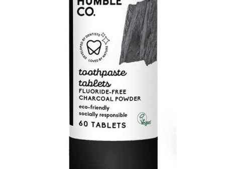 Toothpaste Tablets - Charcoal, Fluoride-Free, 60 Tablets, The Humble Co. Cheap