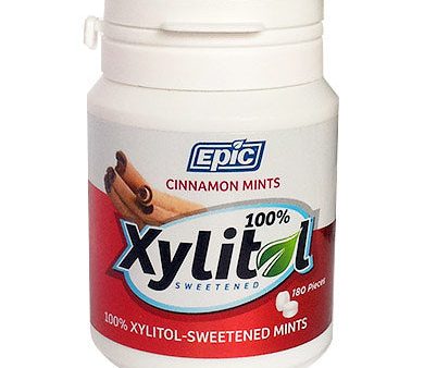 Xylitol Cinnamon Mints, 180 Pieces Bottle, Epic Dental (Epic Xylitol) Online