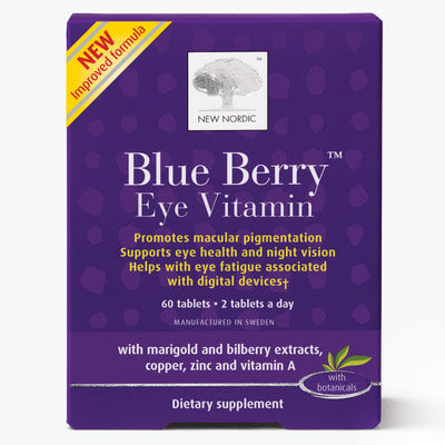 Blue Berry Eye Vitamin, 60 Tablets, New Nordic Online now