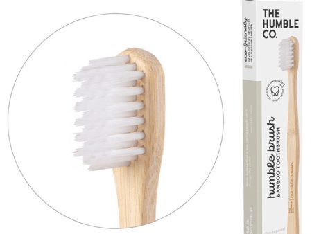 Humble Brush Adult Sensitive Bamboo Toothbrush - White, 1 ct, The Humble Co. Sale