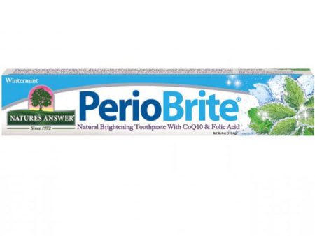 PerioBrite Natural Toothpaste - Wintermint, Fluoride Free, 4 oz, Nature s Answer on Sale