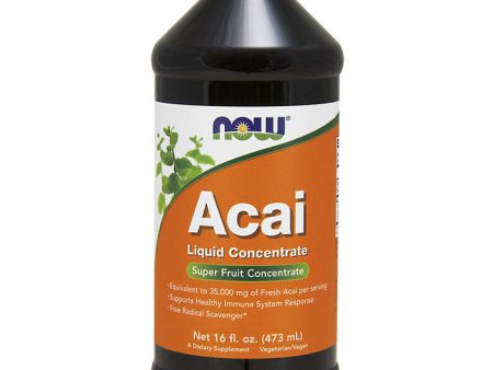 Acai Liquid Concentrate, Super Fruit Concentrate, 16 oz, NOW Foods Supply