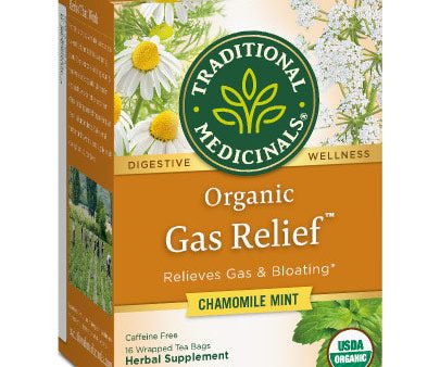 Organic Gas Relief Tea, 16 Tea Bags, Traditional Medicinals Teas on Sale