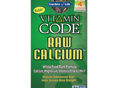 Vitamin Code RAW Calcium, Whole Food Plant Formula, 60 Vegetarian Capsules, Garden of Life Online Hot Sale