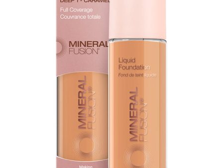 Liquid Foundation - Deep 1 - Caramel, 1 oz, Mineral Fusion Cosmetics Sale