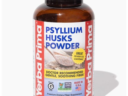 Psyllium Husks Powder, 12 oz (340 g), Yerba Prima Cheap