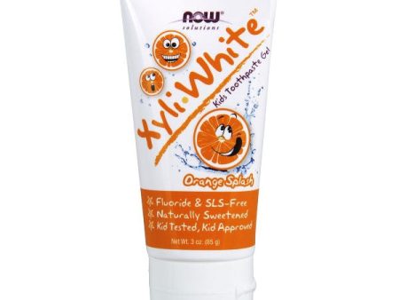 Xyliwhite Kids Toothpaste Gel - Orange Splash, 3 oz, NOW Foods on Sale