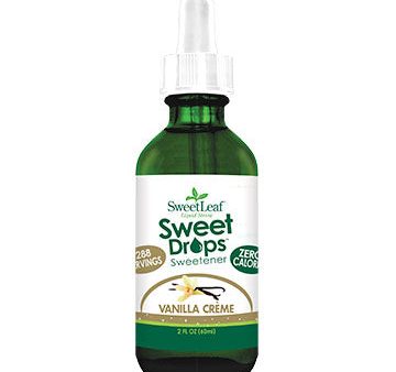 SweetLeaf Sweet Drops Liquid Stevia Sweetener, Vanilla Creme, 4 oz, Wisdom Natural Brands For Cheap