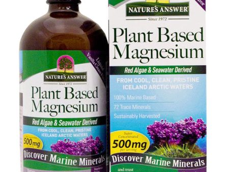 Plant Based Magnesium Liquid, Aquamin Marine Minerals, 16 oz, Nature s Answer Online Sale