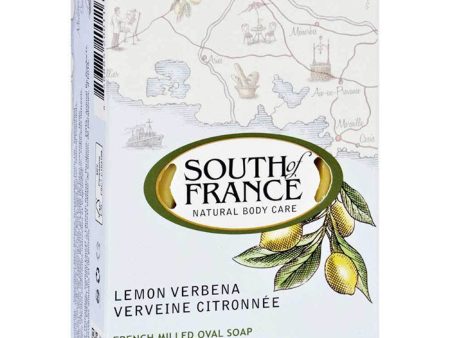 French Milled Vegetable Bar Soap, Lemon Verbena, 6 oz, South of France For Cheap