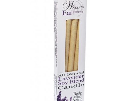 Lavender Soy Blend Hollow Ear Candles, 4 pk, Wally s Natural Products Cheap