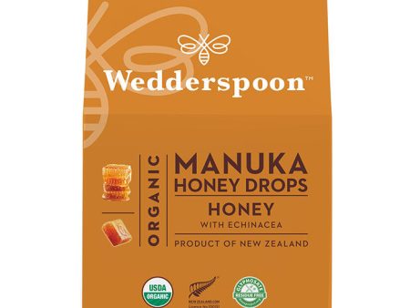 Organic Manuka Honey Drops - Honey, 4 oz (120 g), Wedderspoon Supply