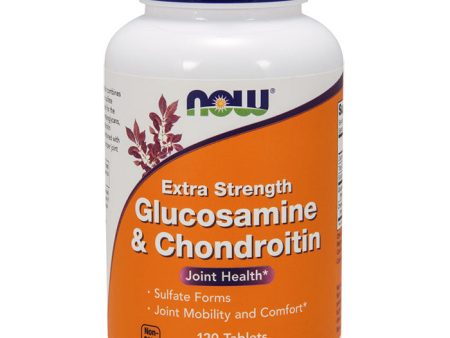 Glucosamine & Chondroitin Extra Strength, 120 Tablets, NOW Foods Online Sale