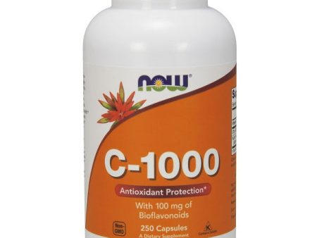 Vitamin C-1000 Caps, 250 Capsules, NOW Foods For Sale