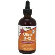 Ultra B-12 Liquid, with Vitamin B-Complex, 4 oz, NOW Foods Hot on Sale