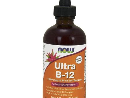 Ultra B-12 Liquid, with Vitamin B-Complex, 4 oz, NOW Foods Hot on Sale