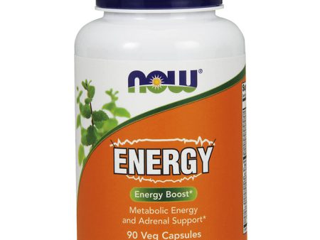 Energy, Metabolic Energy and Adrenal Support, 90 Vegetarian Capsules, NOW Foods Online Sale