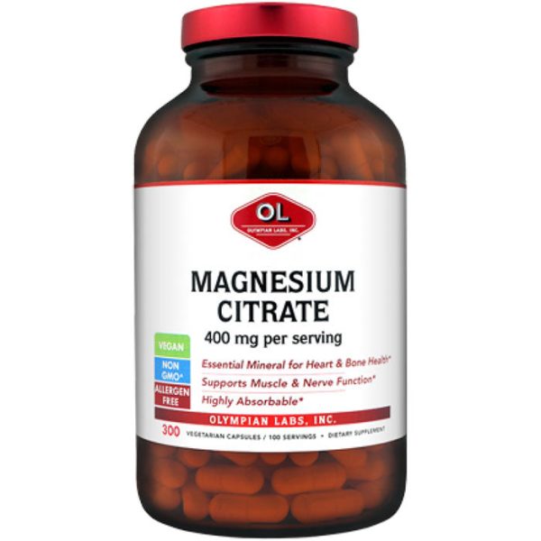 Magnesium Citrate, 300 Capsules, Olympian Labs Hot on Sale