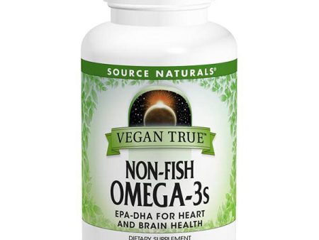 Vegan True Non-Fish Omega-3s, Vegetarian Alternatives to Fish Oil, 30 Softgels, Source Naturals Online now