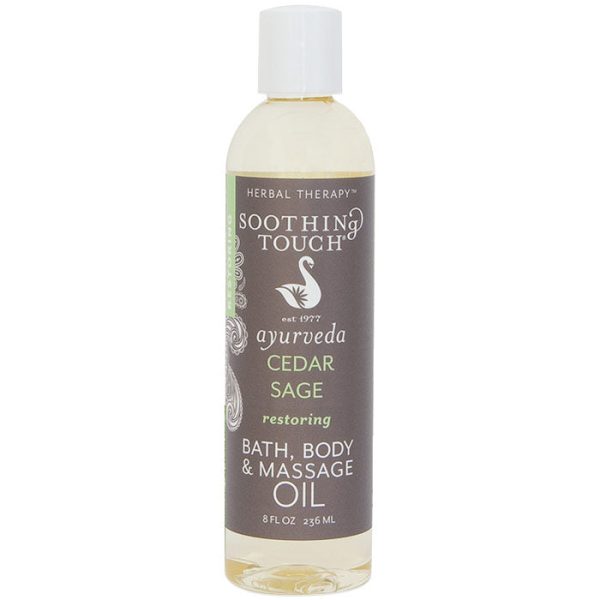 Bath, Body & Massage Oil, Cedar Sage, 8 oz, Soothing Touch Fashion