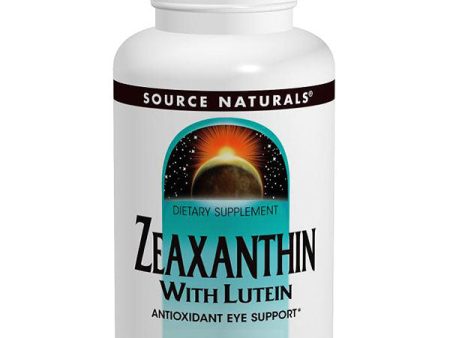 Zeaxanthin with Lutein 10mg 30 caps from Source Naturals Sale