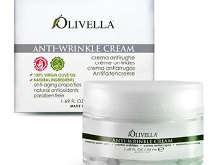 Anti-Wrinkle Cream, Olive Oil Anti-Aging Skin Care, 1.69 oz, Olivella For Discount