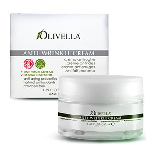 Anti-Wrinkle Cream, Olive Oil Anti-Aging Skin Care, 1.69 oz, Olivella For Discount