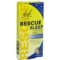 Rescue Sleep Liquid Melts, 28 Capsules, Bach Flower Essences Supply