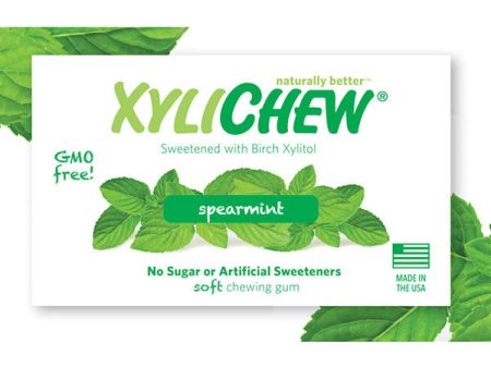 XyliChew Sugar Free Chewing Gum, Spearmint, 60 Pieces For Sale