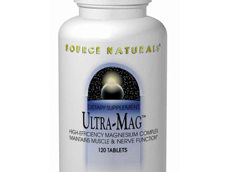 Ultra Mag Hi Efficiency Magnesium 200mg 60 tabs from Source Naturals Fashion