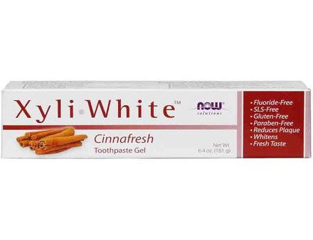 XyliWhite Cinnafresh Toothpaste Gel, with Xylitol, Fluoride-Free, 6.4 oz, NOW Foods Cheap