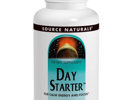 Day Starter, With Green Tea Extract & L-Theanine, 60 Tablets, Source Naturals Cheap