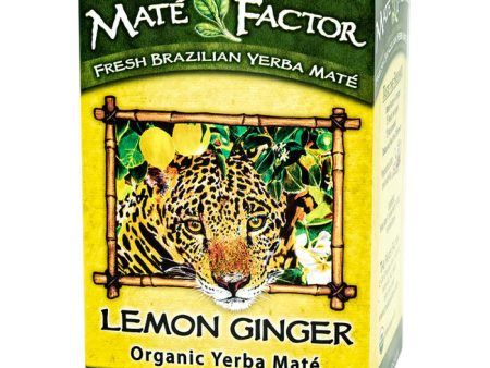 Lemon Ginger Organic Yerba Mate Herb Tea, 20 Tea Bags, Mate Factor Online Sale