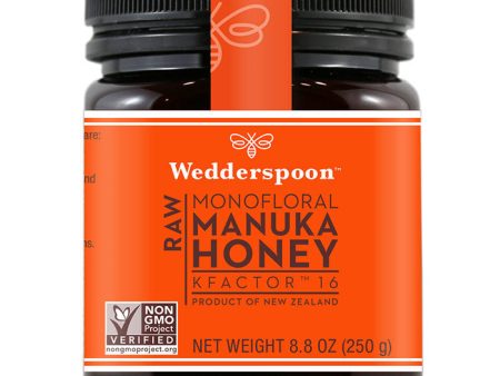 Raw Monofloral Manuka Honey KFactor 16, 250 g (8.8 oz), Wedderspoon Discount