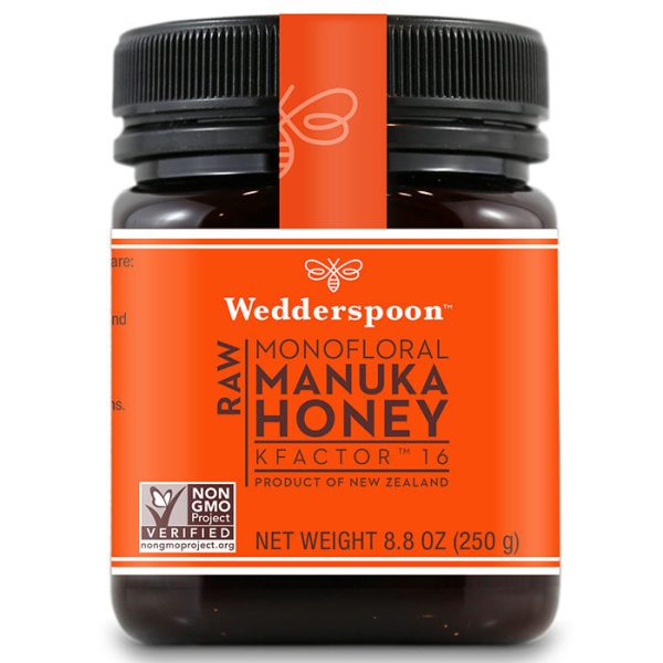 Raw Monofloral Manuka Honey KFactor 16, 250 g (8.8 oz), Wedderspoon Discount