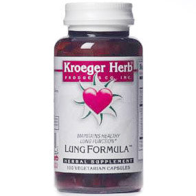 Lung Formula, Formerly Sound Breath, 100 Vegetarian Capsules, Kroeger Herb Discount