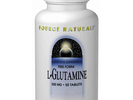 L-Glutamine Powder 453.59gm 1 lb from Source Naturals on Sale