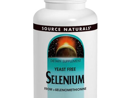 Selenium Yeast Free, 200 mcg, 60 Tablets, Source Naturals Supply