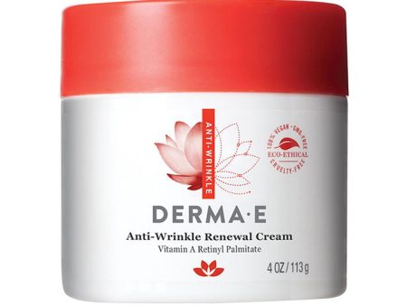 Derma E Anti-Wrinkle Renewal Cream with Vitamin A Retinyl Palmitate, 4 oz Cheap