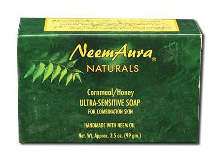 Ultra-Sensitive Bar Soap, Cornmeal Honey, For Combination Skin, Neem Aura Online now