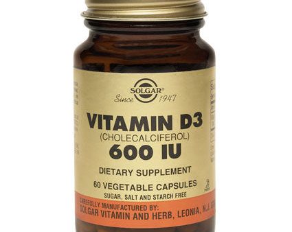 Vitamin D3 (Cholecalciferol) 15 mcg (600 IU), 120 Vegetable Capsules, Solgar For Cheap