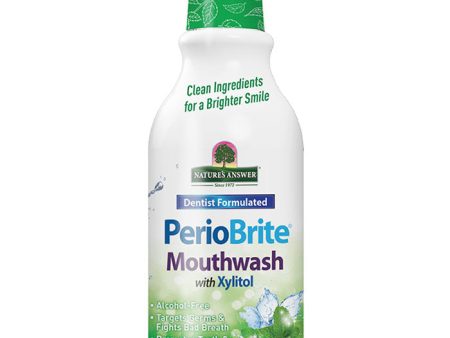 PerioBrite Natural Mouthwash - Coolmint, 16 oz, Nature s Answer Online