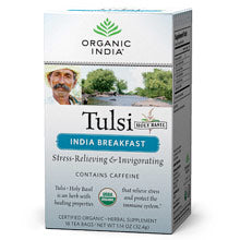 Tulsi India Breakfast Tea, 18 Tea Bags, Organic India Sale