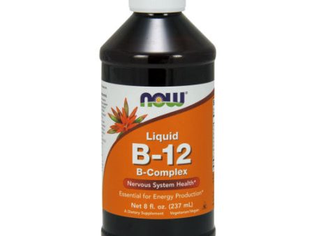 Vitamin B-12 B-Complex Liquid 8 oz, NOW Foods Hot on Sale