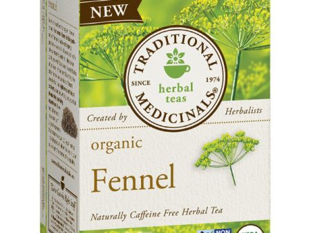 Organic Fennel Tea, 16 Tea Bags, Traditional Medicinals Teas Discount