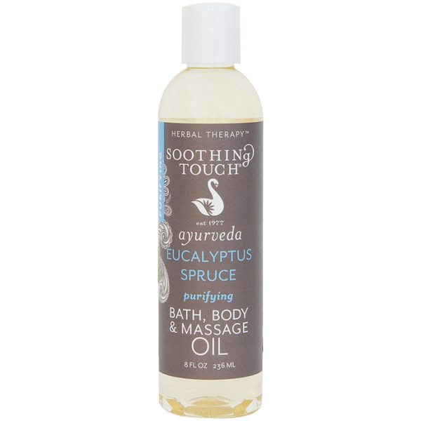 Bath, Body & Massage Oil, Eucalyptus Spruce, 8 oz, Soothing Touch For Cheap