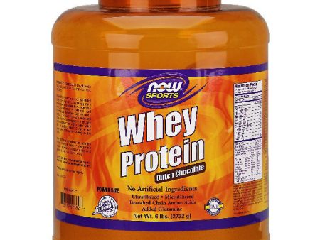 Whey Protein Chocolate, 6 lb, NOW Foods For Cheap