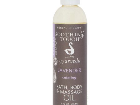 Bath, Body & Massage Oil, Lavender, 8 oz, Soothing Touch Fashion