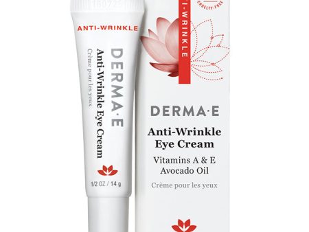 Derma E Anti-Wrinkle Eye Cream with Vitamin A & E & Avacado Oil, 0.5 oz on Sale